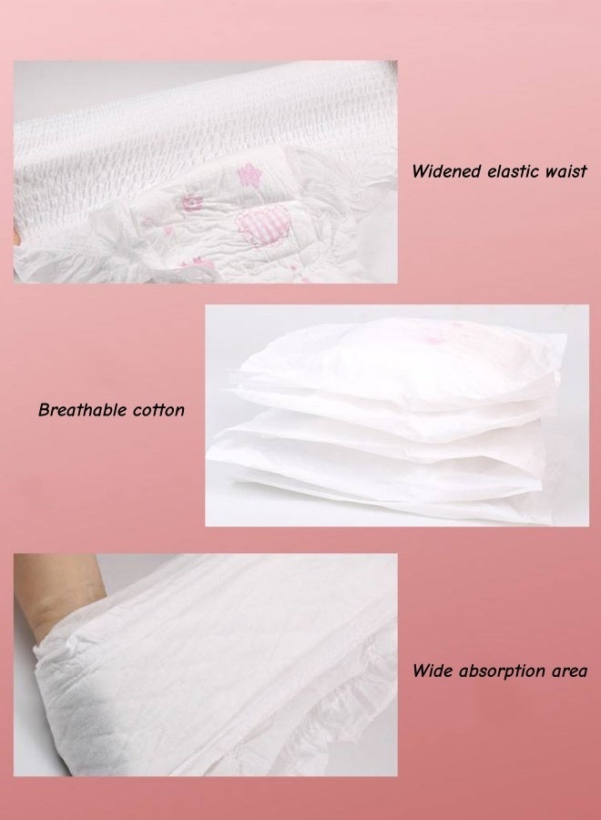 ملابس داخلية نسائية للاستخدام مرة واحدة للحيض مقاس XL - فوط صحية ليلية لسلس البول والتدفق الغزير، مانعة للتسرب، تغطية 360 درجة لتوفير أقصى حماية وراحة (37-40 بوصة) - Image 5